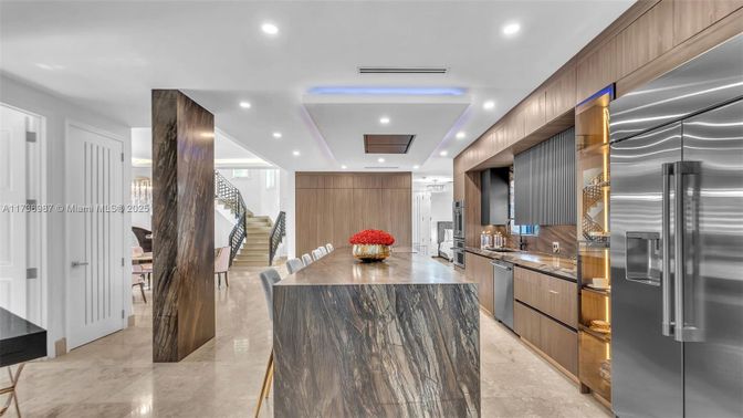Interior, Kitchen, Recessed Lighting, Stainless Steel Appliances