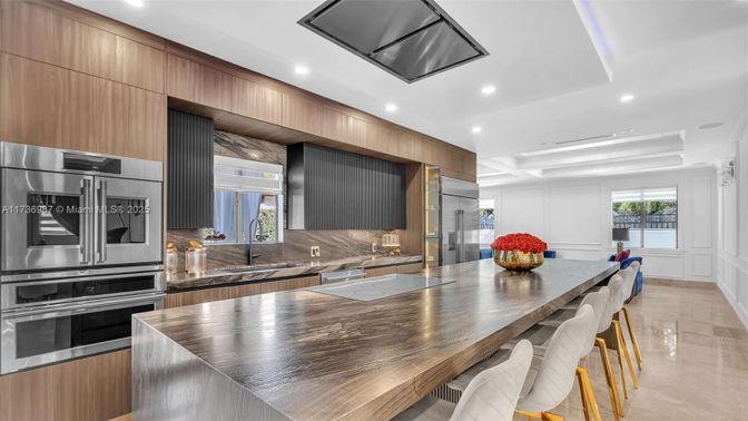 Interior, Kitchen, Recessed Lighting, Stainless Steel Appliances