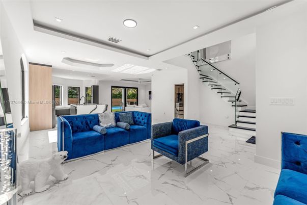 Interior, Living room, Marble, Recessed Lighting