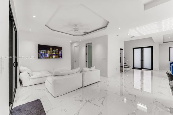 Interior, Living room, Marble, Recessed Lighting