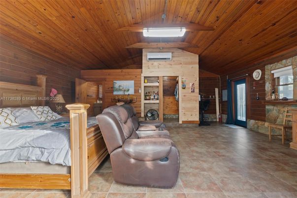 Bedroom, Interior, Wooden Ceilings, Wooden Walls