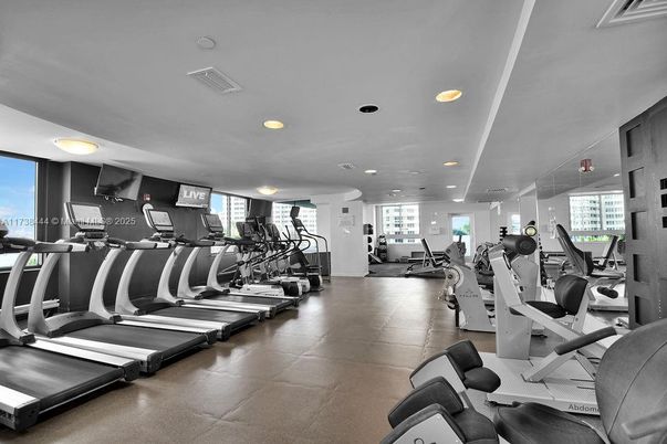 Fitness Equipment, Gym, Interior, Recessed Lighting