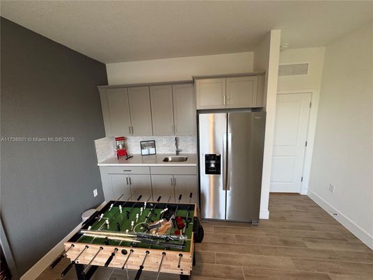 Interior, Kitchen, Wood Texture Flooring