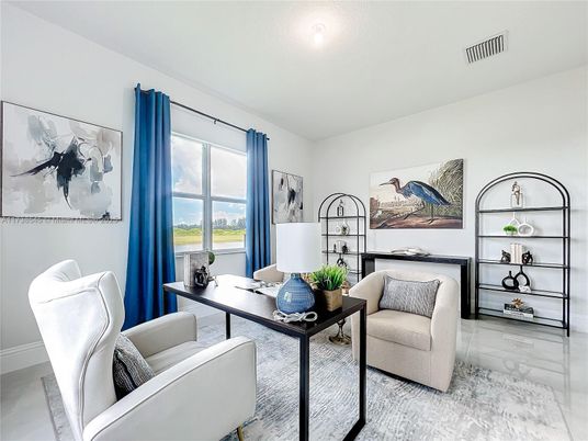 Home Office, Interior, Living room