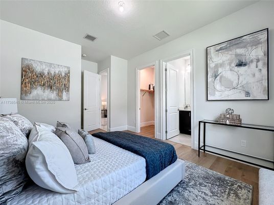 Bedroom, Interior, Wood Texture Flooring