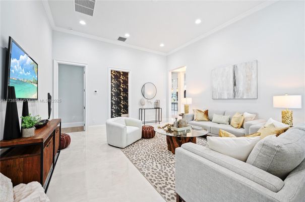Interior, Living room, Recessed Lighting