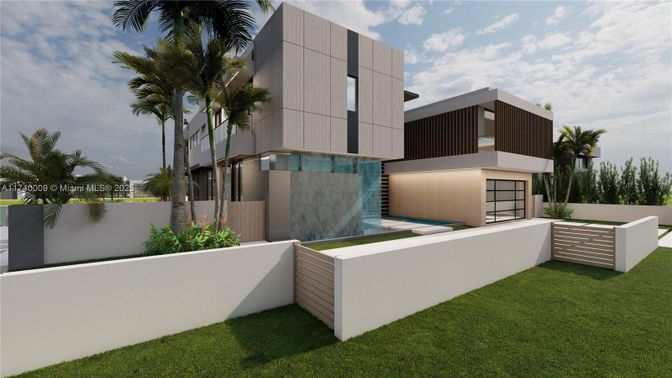 Attached, Backyard, Exterior, Facade, Modern