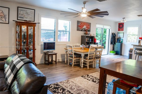 Dining room, Interior, Wood Texture Flooring