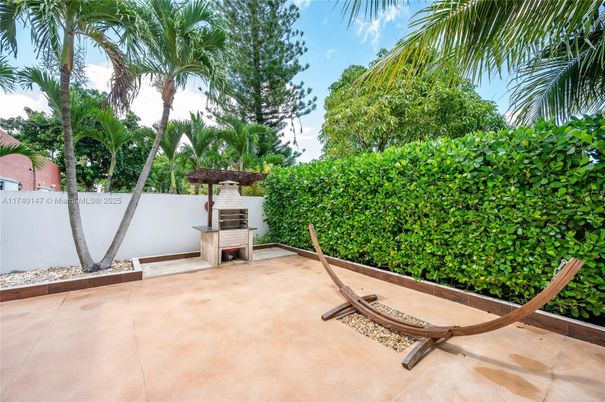 Backyard, Exterior, Fireplace