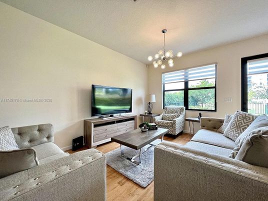 Interior, Living room, Pendant Lights, Wood Texture Flooring