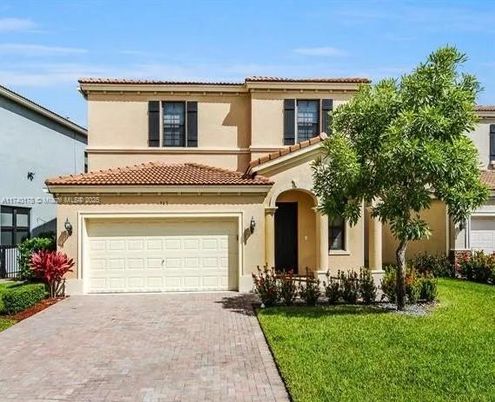 Attached, Backyard, Exterior, Facade, Mediterranean