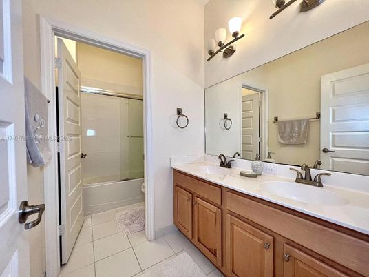 Bathroom, Dual Sink Vanities, Glass Shower, Interior