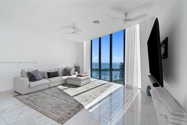 Interior, Living room, Marble, Recessed Lighting, Water