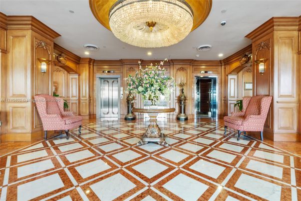 Elevator, Interior, Recessed Lighting, Wooden Walls