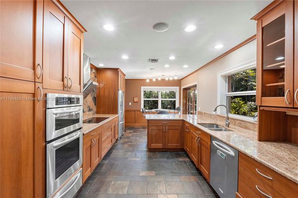 Interior, Kitchen, Recessed Lighting, Stainless Steel Appliances