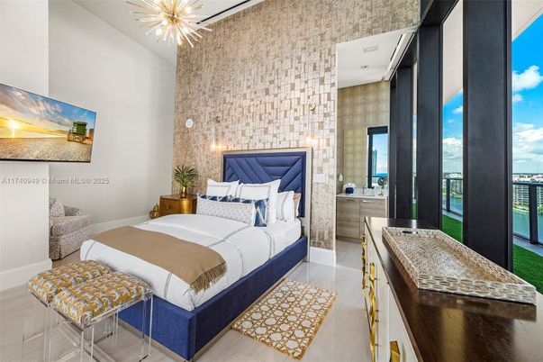 Bedroom, Interior, Pendant Lights