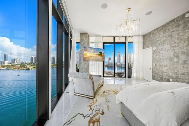 Bedroom, Chandelier, Interior, Water