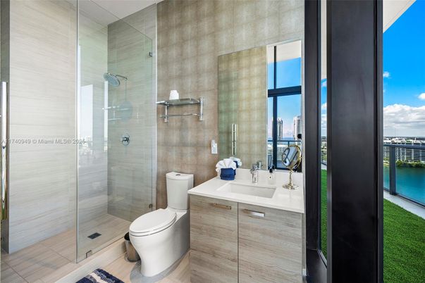 Bathroom, Glass Shower, Interior