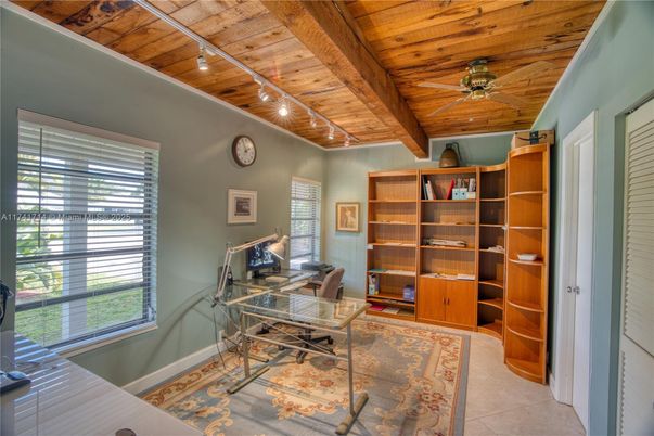 Home Office, Interior, Wooden Beams, Wooden Ceilings