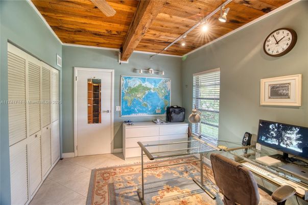 Home Office, Interior, Wooden Beams, Wooden Ceilings
