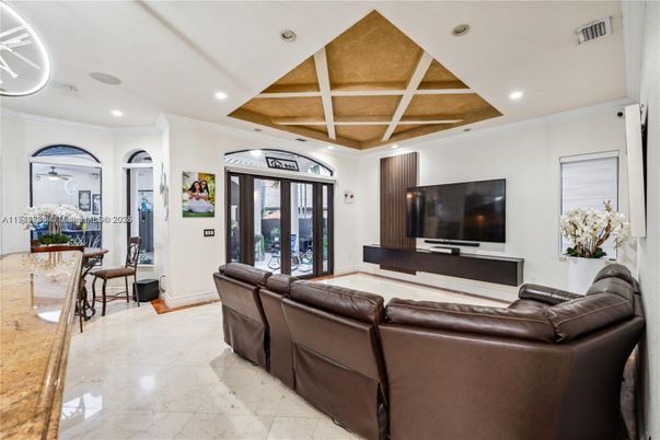 Interior, Living room, Recessed Lighting