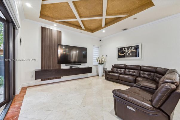 Home Theatre Room, Interior, Living room, Recessed Lighting
