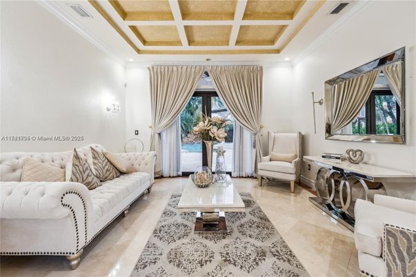 Interior, Living room, Recessed Lighting