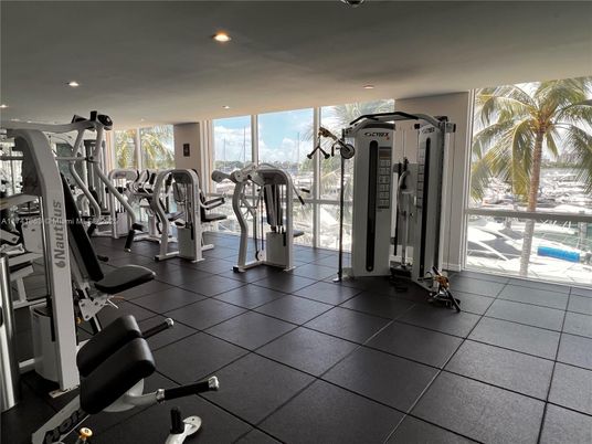 Fitness Equipment, Gym, Interior, Recessed Lighting