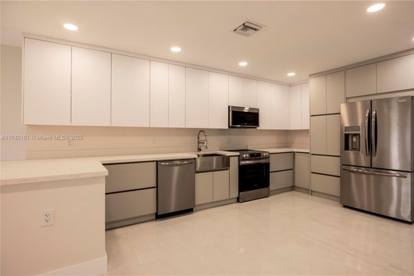 Interior, Kitchen, Recessed Lighting, Stainless Steel Appliances