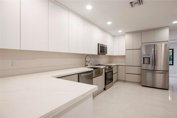 Interior, Kitchen, Recessed Lighting, Stainless Steel Appliances