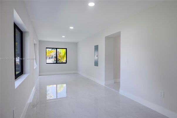 Elevator, Empty room, Interior, Recessed Lighting