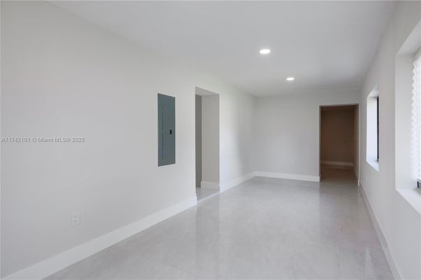 Elevator, Empty room, Interior, Recessed Lighting