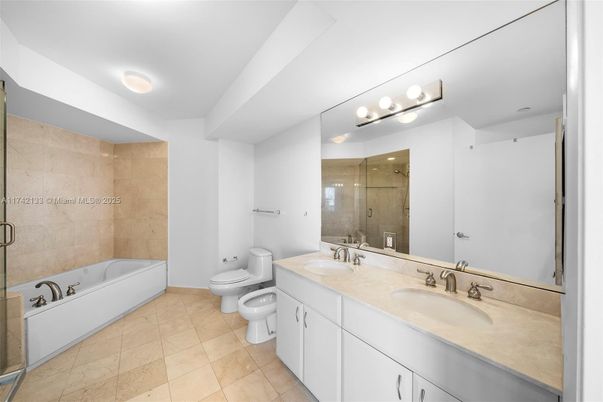 Bathroom, Dual Sink Vanities, Glass Shower, Interior