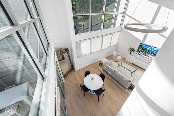 Interior, Living room, Pendant Lights, Wood Texture Flooring