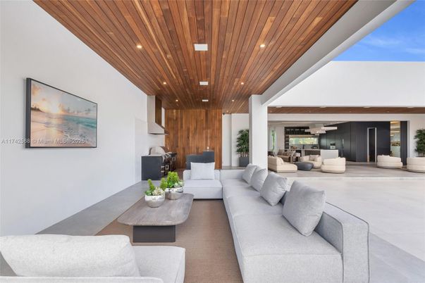 Dining room, Interior, Living room, Recessed Lighting, Wooden Ceilings