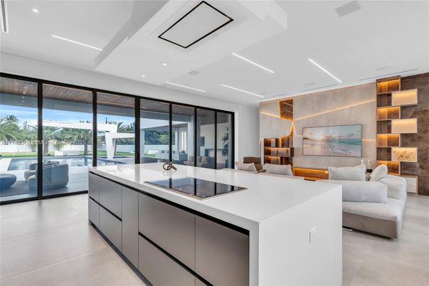 Interior, Kitchen, Living room, Recessed Lighting