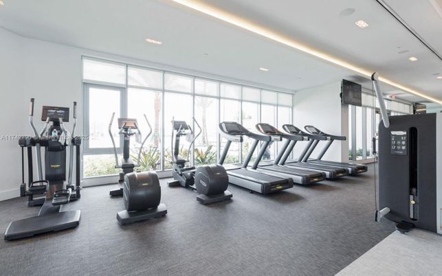 Fitness Equipment, Gym, Interior, Recessed Lighting
