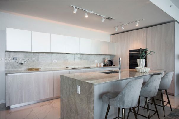 Interior, Kitchen, Marble, Stainless Steel Appliances
