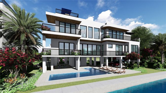 Exterior, Facade, Pool, Modern