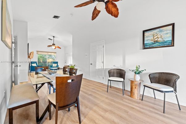 Dining room, Interior, Wood Texture Flooring