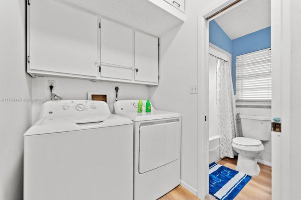 Interior, Utility Closets, Washer, Wood Texture Flooring