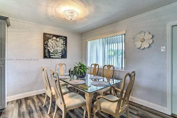 Dining room, Interior, Wood Texture Flooring