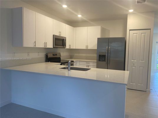 Interior, Kitchen, Recessed Lighting, Stainless Steel Appliances