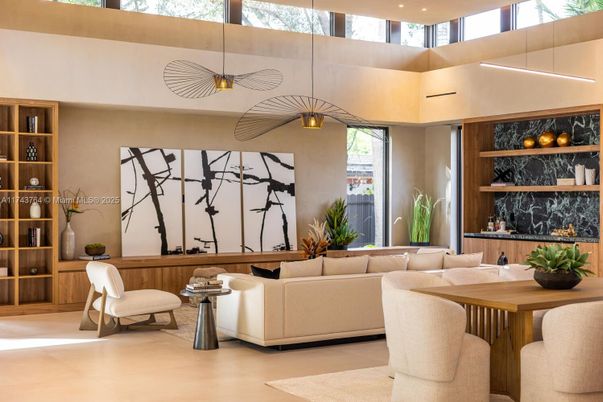 Dining room, Interior, Living room, Pendant Lights, Recessed Lighting
