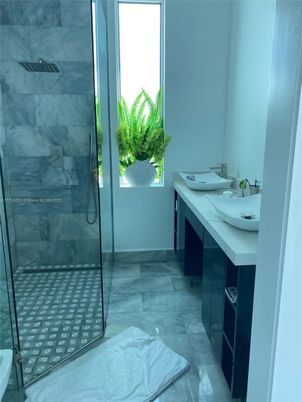 Bathroom, Glass Shower, Interior, Marble, Marble Walls