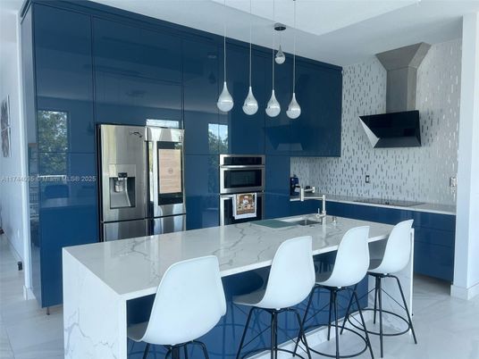 Interior, Kitchen, Pendant Lights, Stainless Steel Appliances