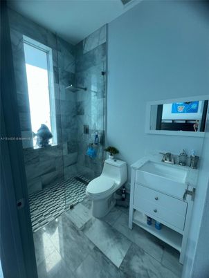 Bathroom, Glass Shower, Interior, Marble, Marble Walls