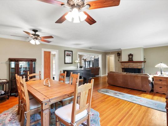 Dining room, Fireplace, Interior, Piano, Wood Texture Flooring
