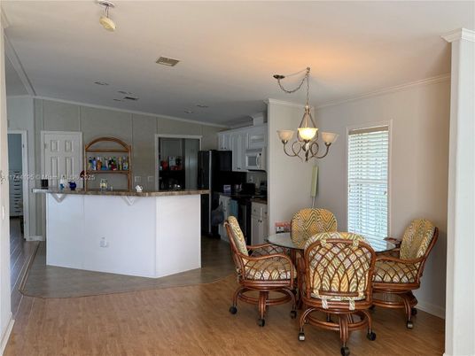 Chandelier, Dining room, Interior, Kitchen, Wood Texture Flooring
