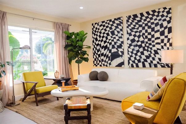 Interior, Living room, Recessed Lighting